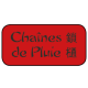 Chaines de pluie